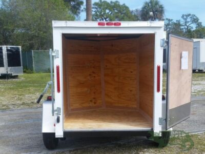 South Georgia Cargo 5x6 SA Trailer - White, Single Door - Image 6