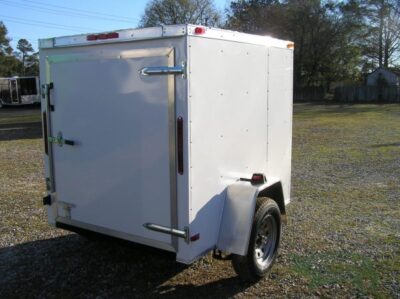 South Georgia Cargo 5x6 SA Trailer - White, Single Door - Image 9
