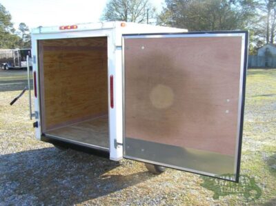 South Georgia Cargo 5x6 SA Trailer - White, Single Door - Image 8