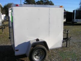 South Georgia Cargo 5x6 SA Trailer - White, Single Door