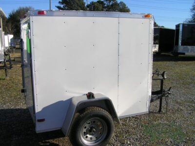 South Georgia Cargo 5x6 SA Trailer - White, Single Door