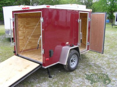 South Georgia Cargo Custom 5x8 SA Trailer - Brandywine, Ramp, Side Door, Stabilizer Jacks, Side Vents - Image 8