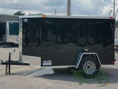 South Georgia Cargo 5x8 SA Trailer - Black, Double Doors - Image 3