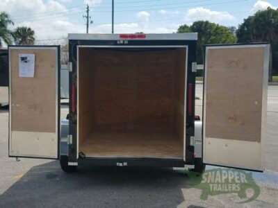 South Georgia Cargo 5x8 SA Trailer - Black, Double Doors - Image 6