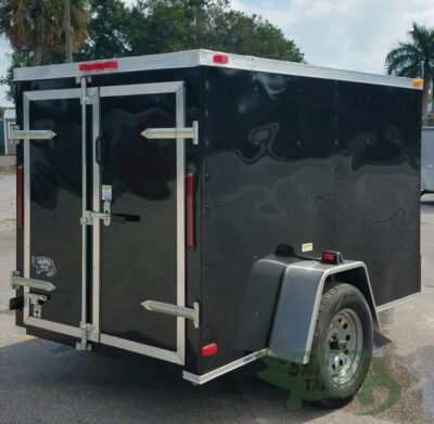 South Georgia Cargo 5x8 SA Trailer - Black, Double Doors - Image 9
