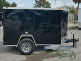 South Georgia Cargo 5x8 SA Trailer - Black, Double Doors