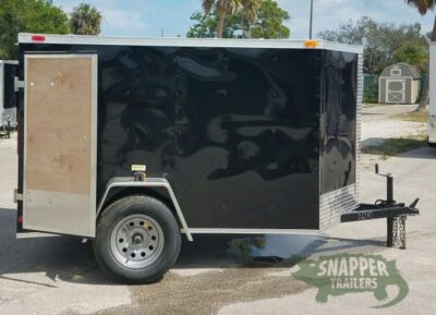 South Georgia Cargo 5x8 SA Trailer - Black, Double Doors - Image 10