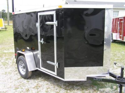 South Georgia Cargo Custom 5x8 SA Trailer - Black, Ramp, Side Door, Side Vents, D-Rings - Image 12