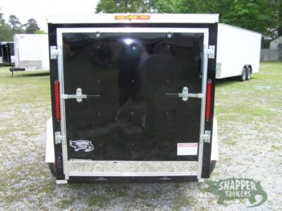 South Georgia Cargo Custom 5x8 SA Trailer - Black, Ramp, Side Door, Side Vents, D-Rings - Image 7