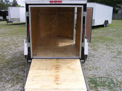 South Georgia Cargo Custom 5x8 SA Trailer - Black, Ramp, Side Door, Side Vents, D-Rings - Image 6