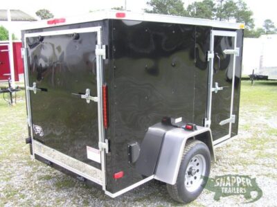 South Georgia Cargo Custom 5x8 SA Trailer - Black, Ramp, Side Door, Side Vents, D-Rings - Image 9