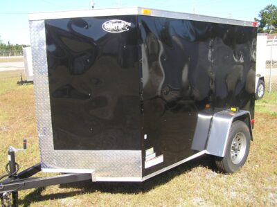South Georgia Cargo 5x8 SA Trailer - Black, Ramp - Image 2