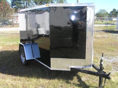 South Georgia Cargo 5x8 SA Trailer - Black, Ramp - Image 11