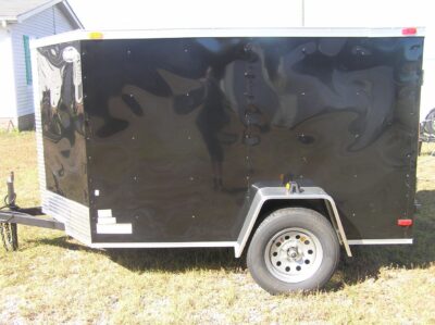 South Georgia Cargo 5x8 SA Trailer - Black, Ramp - Image 3