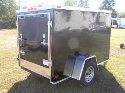 South Georgia Cargo 5x8 SA Trailer - Black, Ramp - Image 9