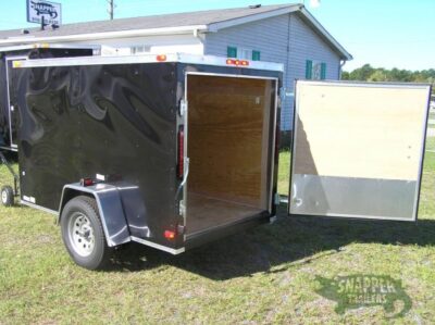 South Georgia Cargo 5x8 SA Trailer - Black, Single Door - Image 4
