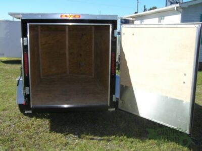 South Georgia Cargo 5x8 SA Trailer - Black, Single Door - Image 6