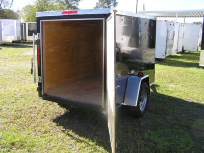 South Georgia Cargo 5x8 SA Trailer - Black, Single Door - Image 8