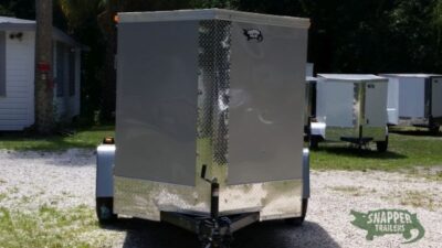 South Georgia Cargo Custom 5x8 SA Trailer - Silver Frost, Double Barn Doors, Side Door, Stab Jacks - Image 13