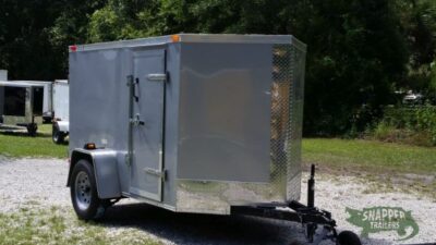 South Georgia Cargo Custom 5x8 SA Trailer - Silver Frost, Double Barn Doors, Side Door, Stab Jacks - Image 12