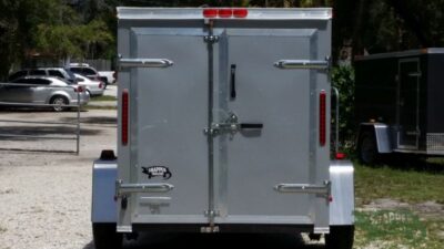 South Georgia Cargo Custom 5x8 SA Trailer - Silver Frost, Double Barn Doors, Side Door, Stab Jacks - Image 7