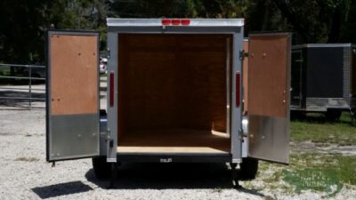 South Georgia Cargo Custom 5x8 SA Trailer - Silver Frost, Double Barn Doors, Side Door, Stab Jacks - Image 6