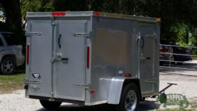 South Georgia Cargo Custom 5x8 SA Trailer - Silver Frost, Double Barn Doors, Side Door, Stab Jacks - Image 9