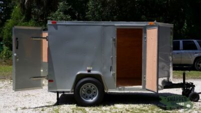 South Georgia Cargo Custom 5x8 SA Trailer - Silver Frost, Double Barn Doors, Side Door, Stab Jacks - Image 10