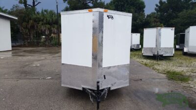 South Georgia Cargo 6x10 SA Trailer - White, Ramp, Side Door - Image 13