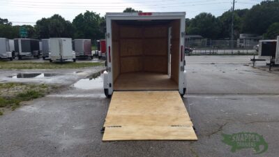 South Georgia Cargo 6x10 SA Trailer - White, Ramp, Side Door - Image 6