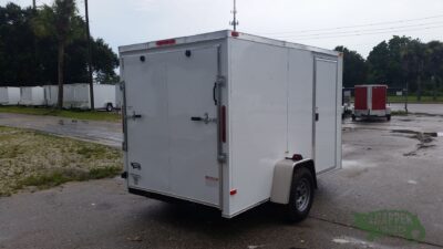 South Georgia Cargo 6x10 SA Trailer - White, Ramp, Side Door - Image 9