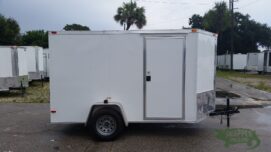 South Georgia Cargo 6x10 SA Trailer - White, Ramp, Side Door