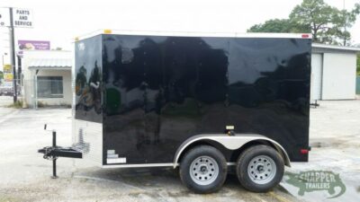 South Georgia Cargo Custom 6x10 TA Trailer - Black, Ramp, Side Door, Electrical Package, Side Vents, D-Rings - Image 3