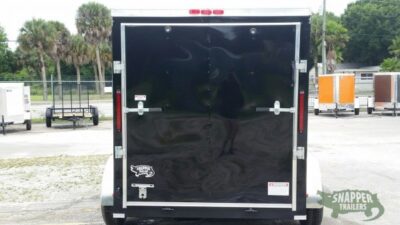 South Georgia Cargo Custom 6x10 TA Trailer - Black, Ramp, Side Door, Electrical Package, Side Vents, D-Rings - Image 7