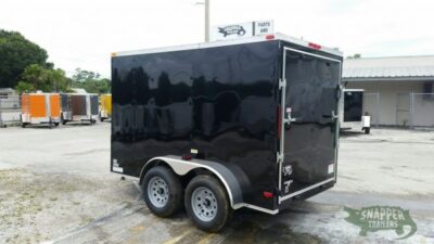South Georgia Cargo Custom 6x10 TA Trailer - Black, Ramp, Side Door, Electrical Package, Side Vents, D-Rings - Image 5