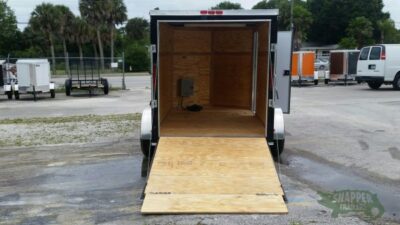 South Georgia Cargo Custom 6x10 TA Trailer - Black, Ramp, Side Door, Electrical Package, Side Vents, D-Rings - Image 6