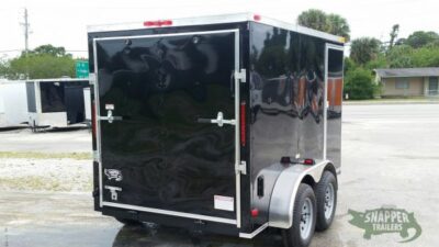 South Georgia Cargo Custom 6x10 TA Trailer - Black, Ramp, Side Door, Electrical Package, Side Vents, D-Rings - Image 9