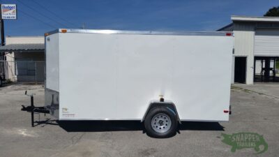 South Georgia Cargo 6x12 SA Trailer - White, Ramp, Side Door - Image 3