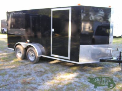 South Georgia Cargo 7x14 TA Trailer - BlacK, Ramp, Side Door - Image 12