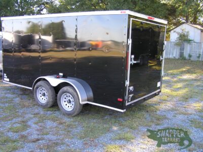 South Georgia Cargo 7x14 TA Trailer - BlacK, Ramp, Side Door - Image 5