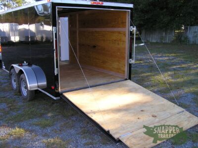 South Georgia Cargo 7x14 TA Trailer - BlacK, Ramp, Side Door - Image 4