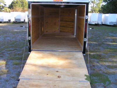 South Georgia Cargo 7x14 TA Trailer - BlacK, Ramp, Side Door - Image 6