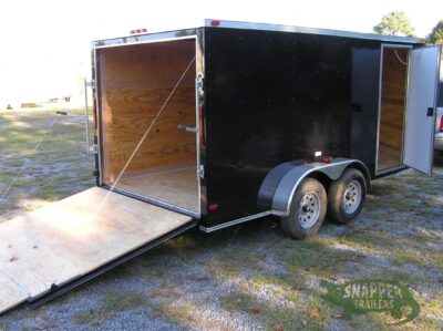 South Georgia Cargo 7x14 TA Trailer - BlacK, Ramp, Side Door - Image 8