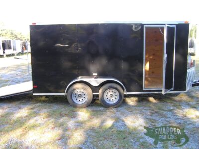 South Georgia Cargo 7x14 TA Trailer - BlacK, Ramp, Side Door - Image 10