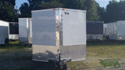 South Georgia Cargo 7x14 TA Trailer - White, Ramp, Side Door - Image 13