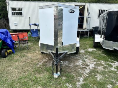 Douglas Trailers 4x6 SA Trailer - White, Rear Swing Door - Image 6
