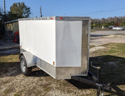Douglas Trailers 4x8 SA Trailer - Black, Rear Swing Door - Image 9