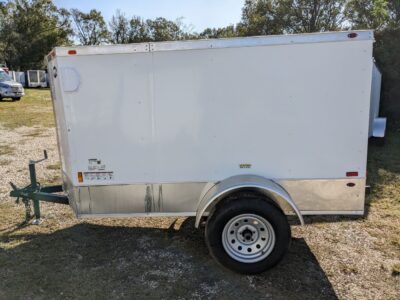 Douglas Trailers 4x8 SA Trailer - Black, Rear Swing Door - Image 3