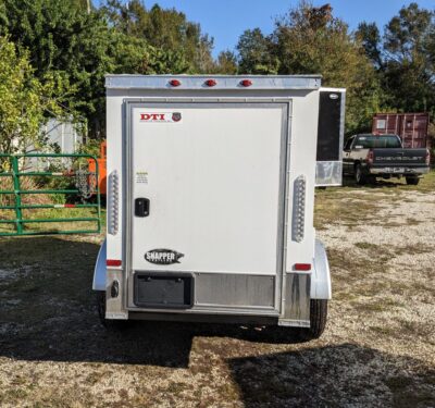 Douglas Trailers 4x8 SA Trailer - Black, Rear Swing Door - Image 6