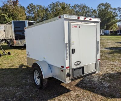 Douglas Trailers 4x8 SA Trailer - Black, Rear Swing Door - Image 4
